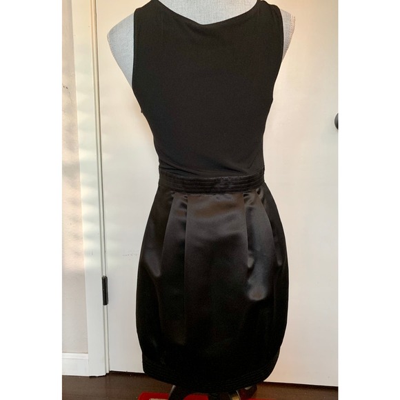 BCBG Paris Satin Jeweled Cocktail Dress - Picture 3 of 13